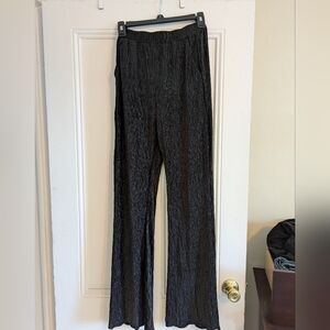 STILL AVAILABLE Black Shimmer Flare Womens Pants